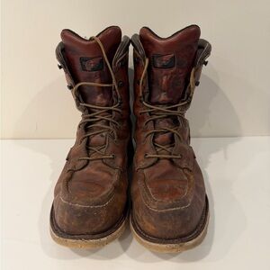 Red Wing 8” Moc toe Brown Leather Boots